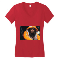 Yellow Smile Von Women's V-neck T-shirt | Artistshot