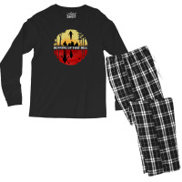 Parallel Running Up That Hill Scene Men's Long Sleeve Pajama Set | Artistshot