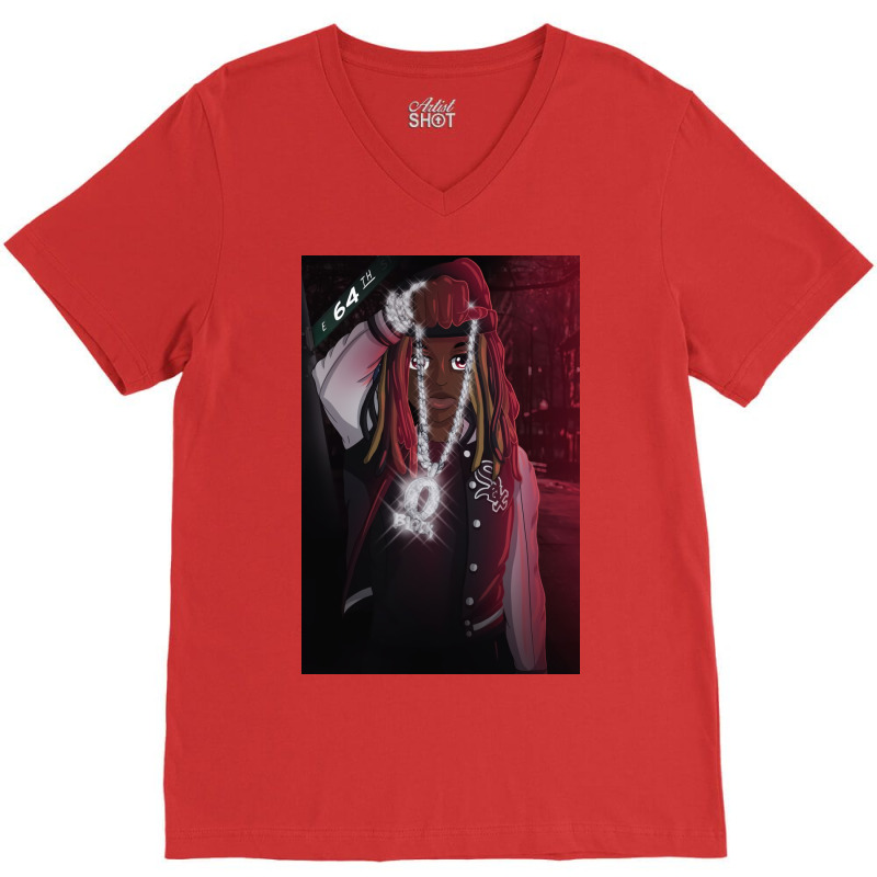 Cartoon Smile Von V-neck Tee | Artistshot