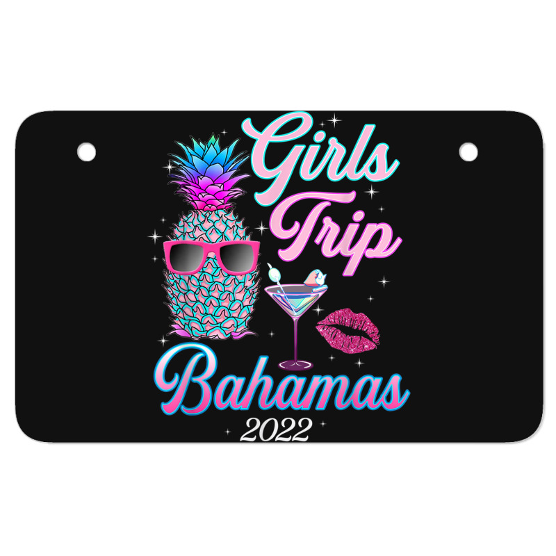 Girls Trip 2022 For Women Bahamas Bachelor Party Atv License Plate | Artistshot