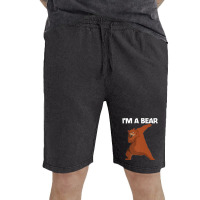 Funny Bear Gift For Men Women Bear Mammal Animal Premium Vintage Short | Artistshot