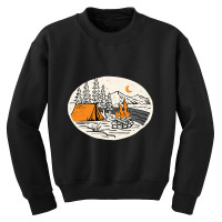 Camp By The River Youth Sweatshirt | Artistshot