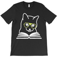 Funny Cat & Book Lovers Gifts Womens Mens Cat Moms Cat Dads T-shirt | Artistshot