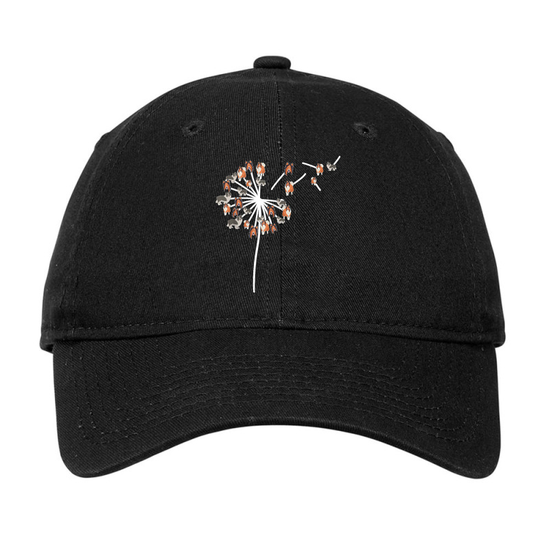 Dandelion Flying Rough Collie Flower For Dog Lover Herbalist Adjustable Cap by MarlonChristopherMoyer | Artistshot