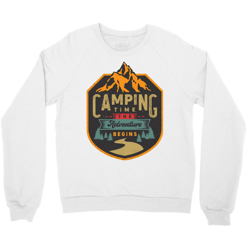 Camping Time Crewneck Sweatshirt by Mathew Rodden | Artistshot