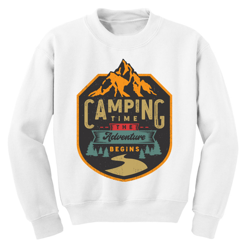 Camping Time Youth Sweatshirt by Mathew Rodden | Artistshot