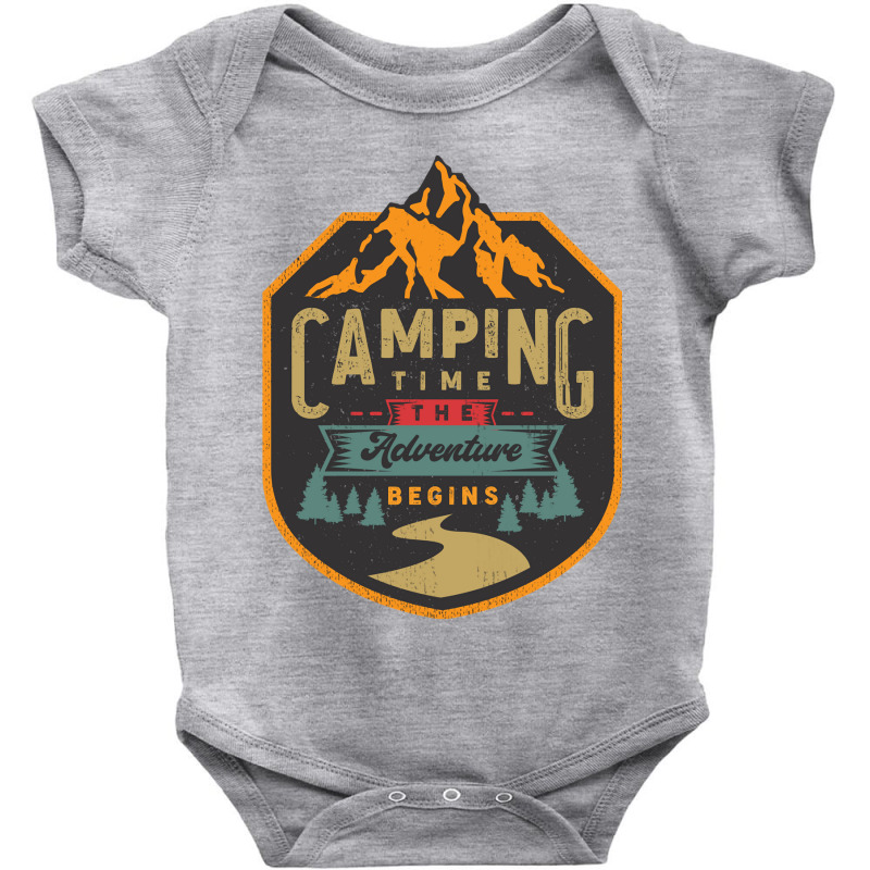 Camping Time Baby Bodysuit by Mathew Rodden | Artistshot