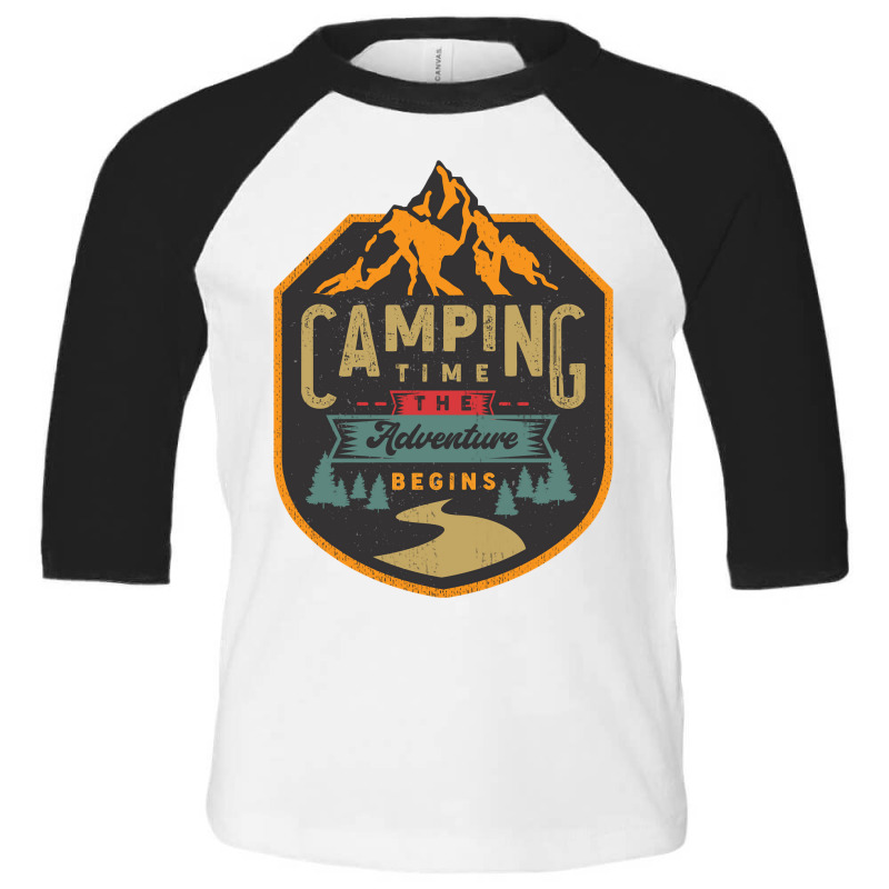 Camping Time Toddler 3/4 Sleeve Tee by Mathew Rodden | Artistshot