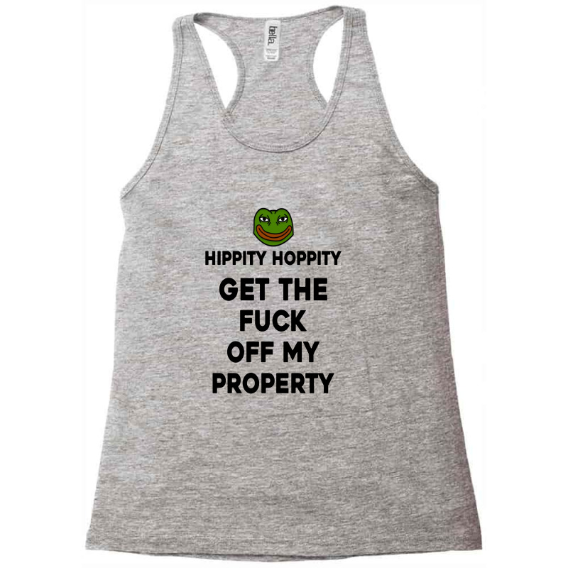 Hippity Hoppity Abolish Private Property Racerback Tank by andrianisofi | Artistshot