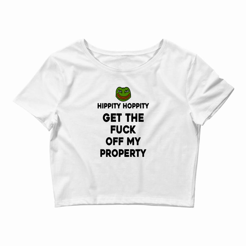 Hippity Hoppity Abolish Private Property Crop Top by andrianisofi | Artistshot