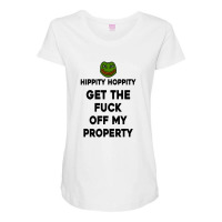 Hippity Hoppity Abolish Private Property Maternity Scoop Neck T-shirt | Artistshot