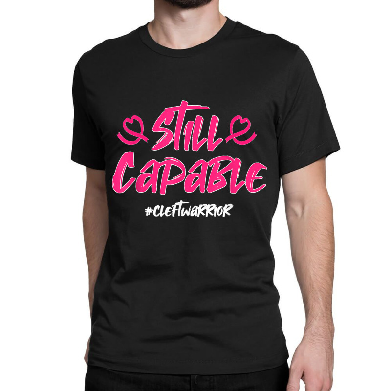 Cleft Lip Palate Strong Pink Awareness Ribbon Warrior Classic T-shirt by MICHAELSCOTTREXEL | Artistshot