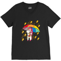 Raining Tacos Unicorn Lover Umbrella Cinco De Mayo Funny V-neck Tee | Artistshot