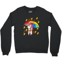 Raining Tacos Unicorn Lover Umbrella Cinco De Mayo Funny Crewneck Sweatshirt | Artistshot