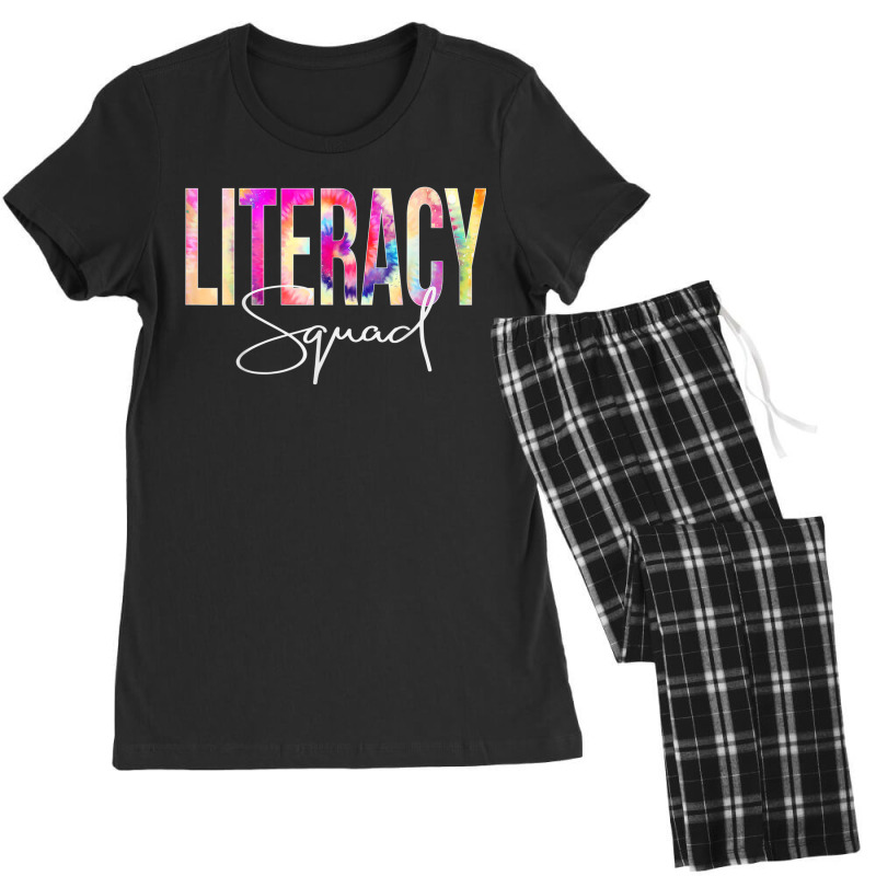 Literacy Squad Tie Dye Back To School Women Appreciation Women's Pajamas Set by CruzChapman | Artistshot