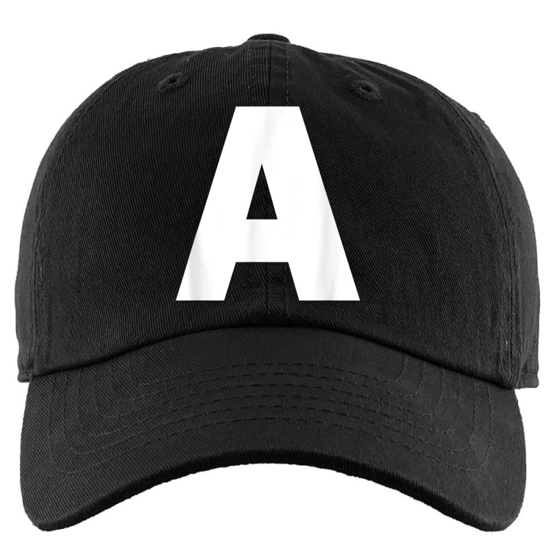 Letter A Capital Alphabet Monogram Initial Kids Cap by StevenThomasHobert | Artistshot