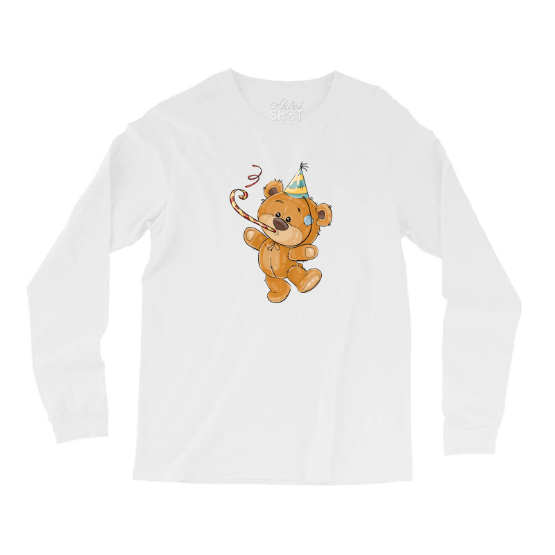 Birtday Bear Long Sleeve Shirts by creaker | Artistshot