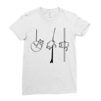 Circus Aerialist Cat Aerialist Yogi Dancer Aerial Hoop Lover Ladies Fitted T-shirt | Artistshot