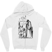 Life Is Meaningless - Nihilist Philosophy Zipper Hoodie | Artistshot