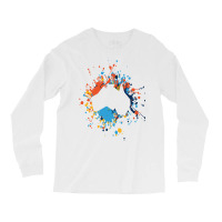 Australia Paint Splash T  Shirt Beautiful Australia Color Splash T  Sh Long Sleeve Shirts | Artistshot