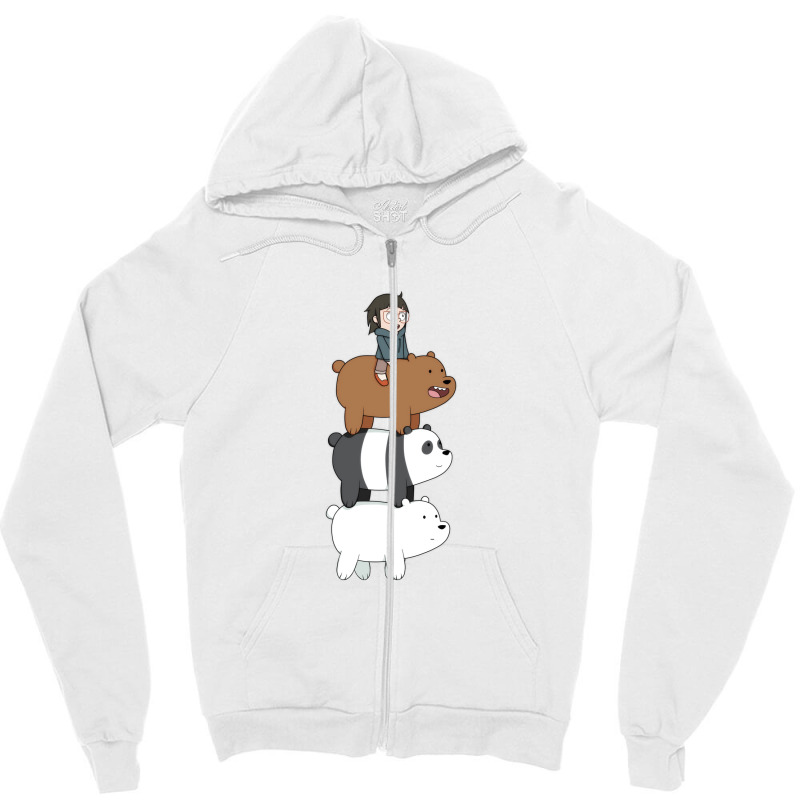 Chloe Polar Bear Giant Panda Zipper Hoodie by creaker | Artistshot