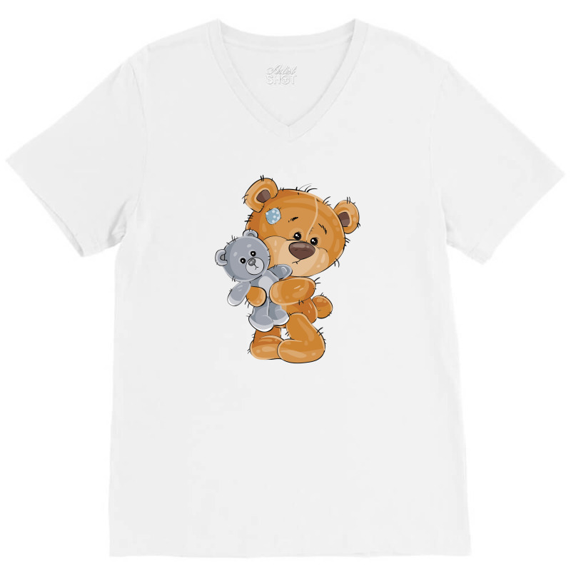 Cute Bear V-Neck Tee by creaker | Artistshot