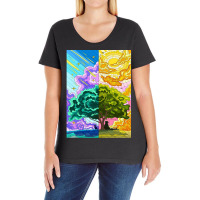 Exploring Artwork Nature, Outdoor  Nigh , Morning  Nature Lovers Ladies Curvy T-shirt | Artistshot