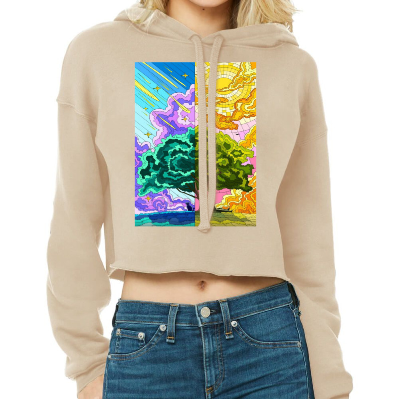 Exploring Artwork Nature, Outdoor  Nigh , Morning  Nature Lovers Cropped Hoodie by Mathew Rodden | Artistshot