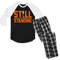 Still Standing Funny Leg Amputee Prosthetic Surgery Graphic Men's 3/4 Sleeve Pajama Set | Artistshot