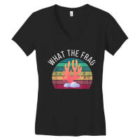 What The Frag Funny Saltwater Coral Reef Aquarium Aquarist Women's V-neck T-shirt | Artistshot