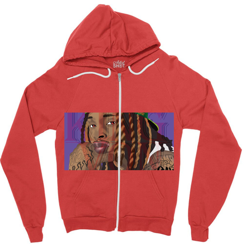 Cartoon Music Kingvon Zipper Hoodie | Artistshot