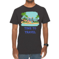 Girls Its Time To Travel Vintage T-shirt | Artistshot