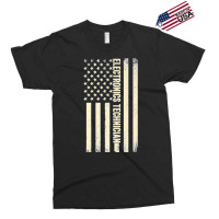 Usa Flag Technician Proud American Electronics Technician Premium Exclusive T-shirt | Artistshot