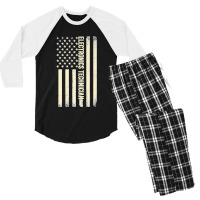 Usa Flag Technician Proud American Electronics Technician Premium Men's 3/4 Sleeve Pajama Set | Artistshot