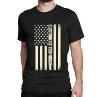 Usa Flag Technician Proud American Electronics Technician Premium Classic T-shirt | Artistshot