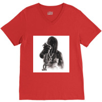 Black Shadow Kingvon V-neck Tee | Artistshot