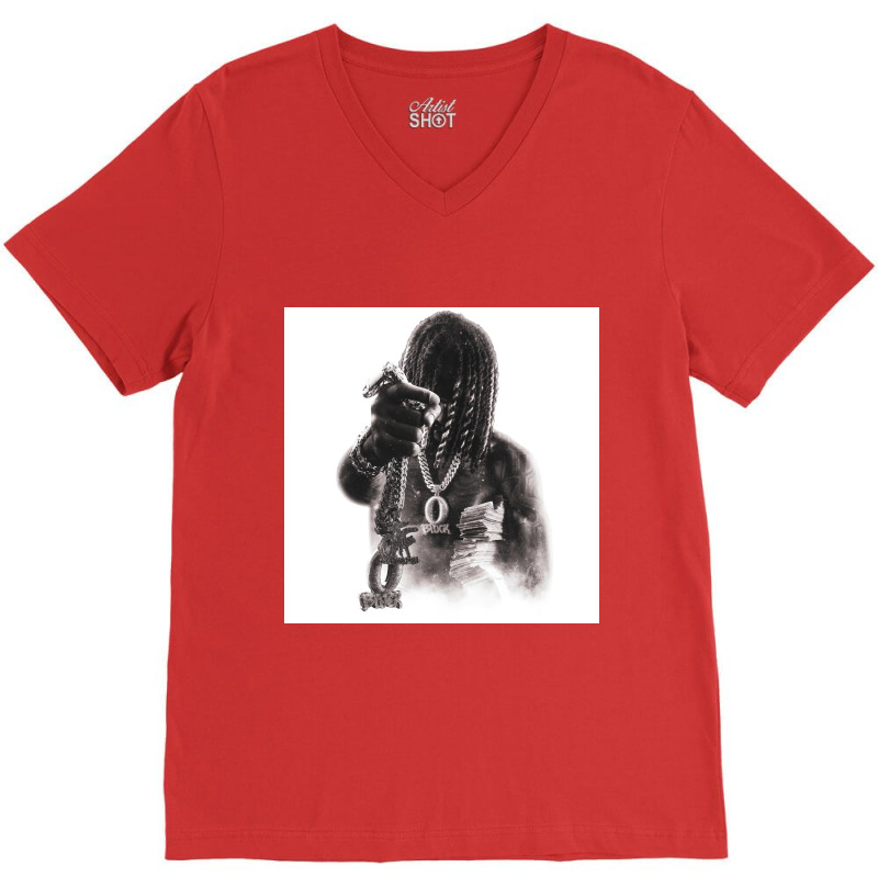 Black Shadow Kingvon V-neck Tee | Artistshot