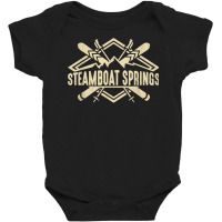 Skiing Mountains Skier Downhill Ski Resort Steamboat Springs T Shirt Baby Bodysuit | Artistshot