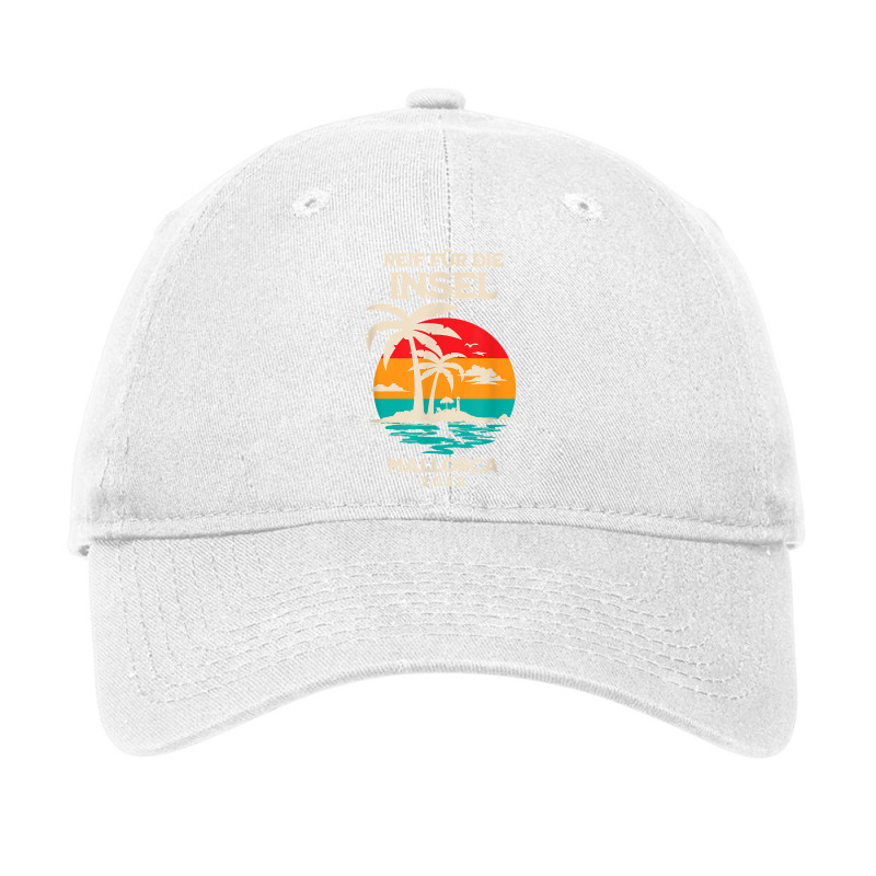 Ready For The Island Of Mallorca 2022 Palm Trees Sunset T Shirt Adjustable Cap by ormtbkluss | Artistshot