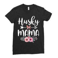 Fun Siberian Husky Mama Gift Dog Lover Apparel Huskies Mom Ladies Fitted T-shirt | Artistshot