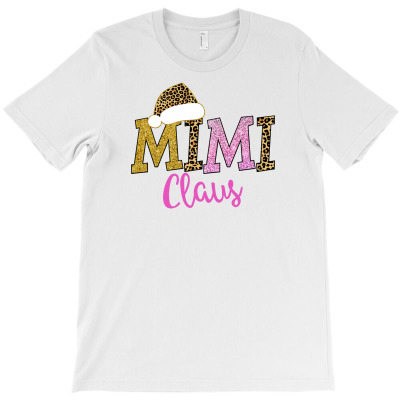 Mimi Claus Leopard And Silvery For Light T-shirt Designed By Zeynep Utlu