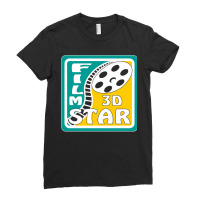 Film Reel Cinema Film Star 3d Ladies Fitted T-shirt | Artistshot