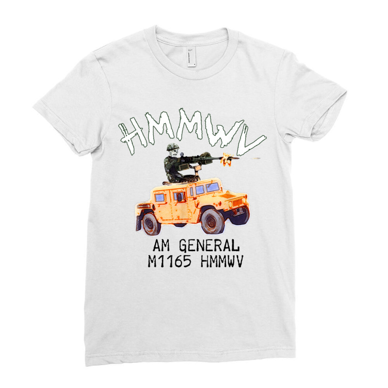 Combat Battle Assault Vehicle Humvee Ladies Fitted T-Shirt by ShelleyDoppelmayr | Artistshot