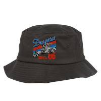 Retro Dragster Racing Stripe Hot Rod Car Race Bucket Hat | Artistshot