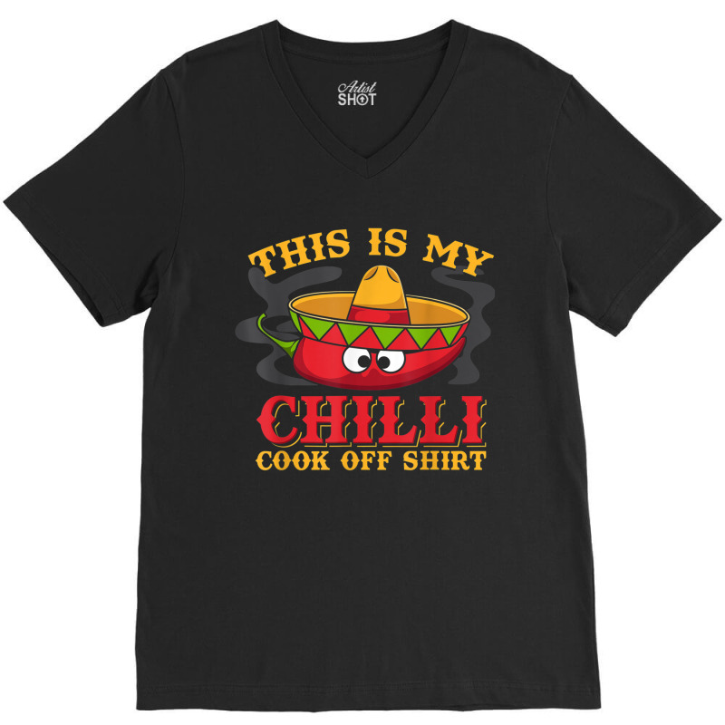 Chili Cook Off Gifts  Chili Cook Off Chili Cookoff V-Neck Tee by MaragretPolino | Artistshot