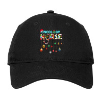 Merry Christmas Oncology Nurse Rn Oncologist Nursing Gift Adjustable Cap | Artistshot