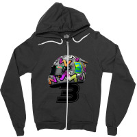 Daniel Ricciardo - 2020 Helmet Number 3 Zipper Hoodie | Artistshot