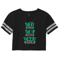 There Their They're Funny English Teacher Grammar Teacher Scorecard Crop Tee | Artistshot