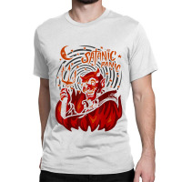 Satanic Panic Creepy Devil Classic T-shirt | Artistshot