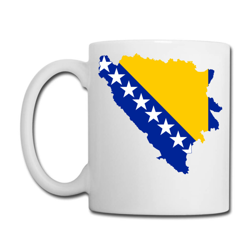 Flag Map Of Bosnia And Herzegovina Coffee Mug | Artistshot